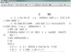 pdf文件打開是亂碼該怎么解決？