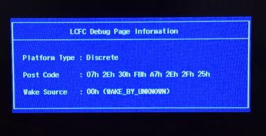 win10 筆記本開機：LCFC Debug Page Information 該怎么辦？