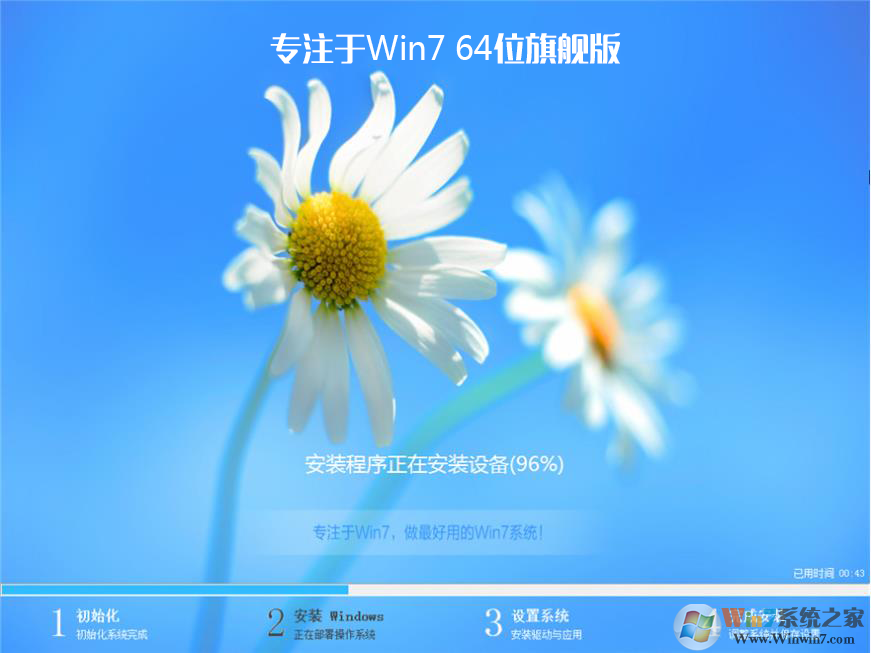 【專注于Win7系統(tǒng)下載】WIN7 64位旗艦版(高性能版帶USB3.0,NVMe驅動)v2023
