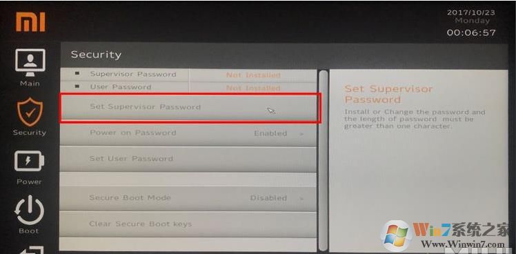 小米筆記本裝Win7 BIOS設置+U盤啟動教程