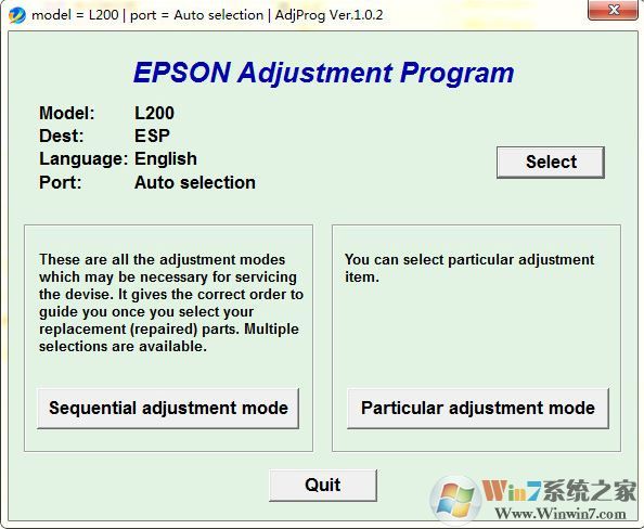 Adjprog清零軟件下載_AdjProg cracked v1.0.2愛(ài)普生清零軟件中文版