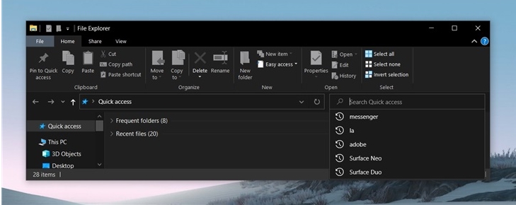 Win10 1909 BUG:更新導(dǎo)致文件管理器搜索框卡住