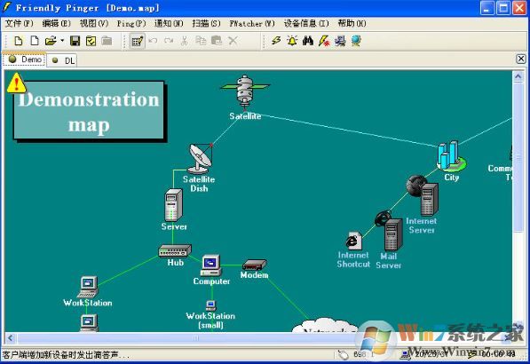 拓撲圖軟件下載_Fpinger(網(wǎng)絡拓撲圖制作軟件)v5.0.1 綠色漢化版