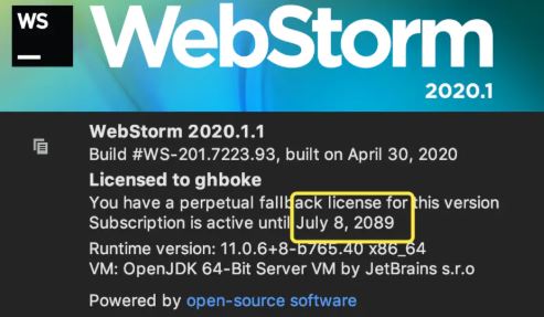 Webstorm激活碼最新分享(2020.10)