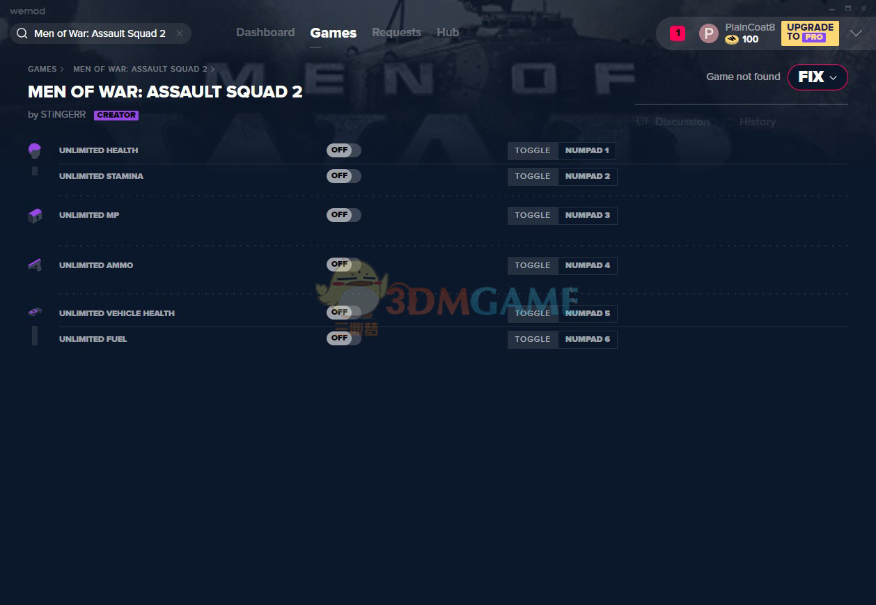 戰(zhàn)爭之人突擊小隊2六項無限修改器 V2021最新版