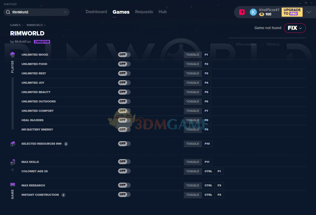 《環(huán)世界》v1.2十四項修改器[MrAntiFun]