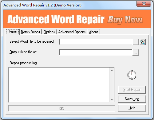 Advanced Word Repair(Word文檔修復工具) V1.2.0.0 英文版