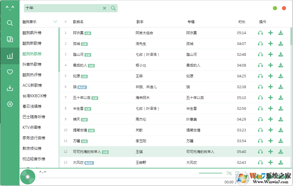 VIP音樂(lè)免費(fèi)下載 五音助手(支持VIP歌曲/無(wú)損音樂(lè)下載) v1.10.0 綠色PC版 64位