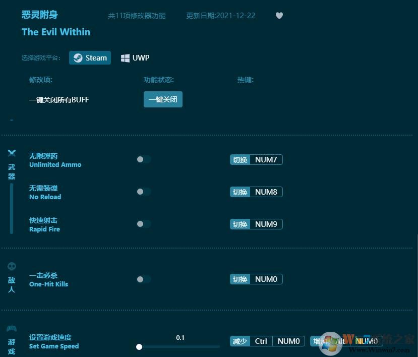 惡靈附身十一項(xiàng)修改器
