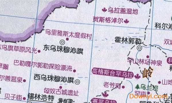 內(nèi)蒙古旅游地圖高清版大圖 內(nèi)蒙古自治區(qū)旅游地圖