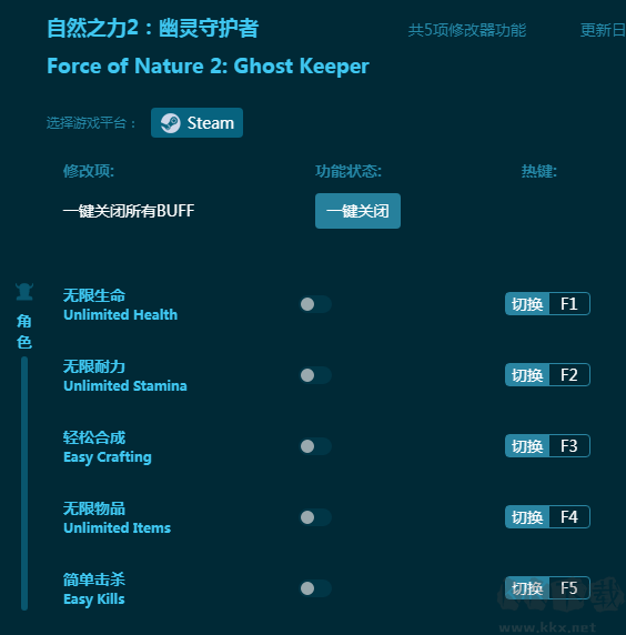 自然之力2幽靈守護(hù)者五項修改器