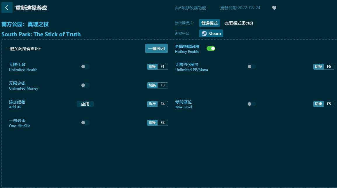 南方公園:真理之杖六項修改器