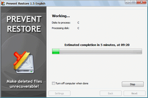 Prevent Restore(徹底刪除文件)