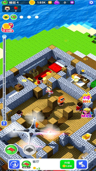 建造高塔3D無(wú)限金幣鉆石