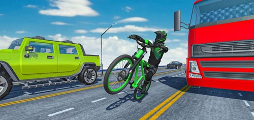 瘋狂的自行車跑酷游戲