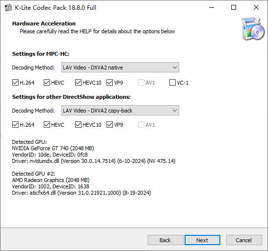 K-Lite Codec Pack(視頻播放)