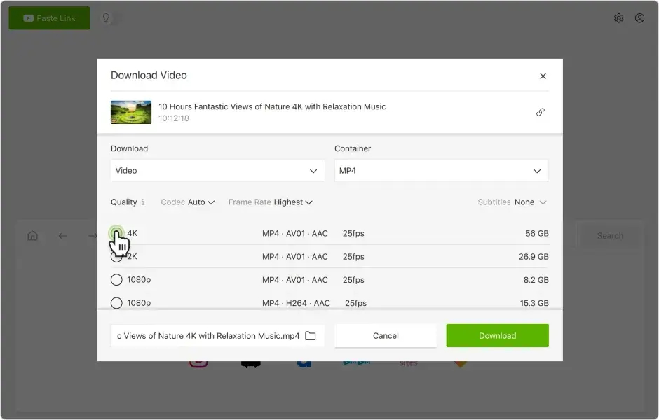 4K Video Downloader(視頻下載器)