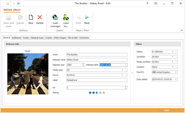 My Music Collection(音樂文件管理軟件)