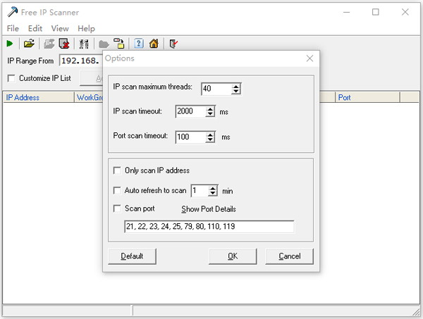 局域網(wǎng)ip掃描軟件(Free IP Scanner)