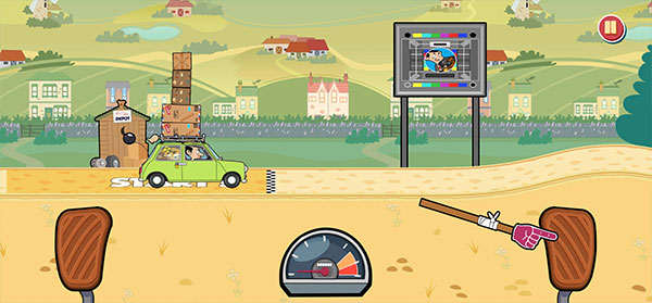 憨豆先生送快遞