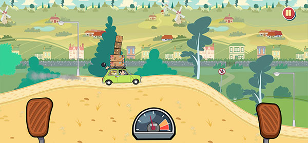 憨豆先生送快遞