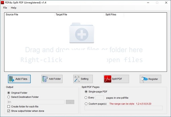 PDFdo Split PDF(PDF分割器)