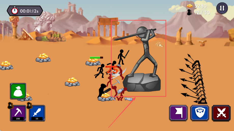 火柴人之戰(zhàn)2帝國戰(zhàn)爭(Stickman Battle 2)漢化版