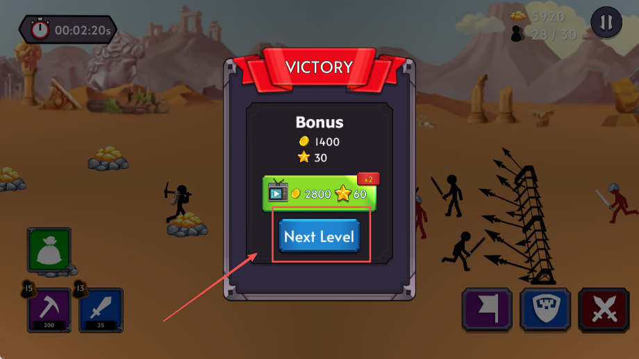 火柴人之戰(zhàn)2帝國戰(zhàn)爭(Stickman Battle 2)漢化版