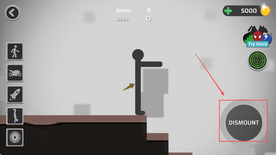 火柴人英雄飛躍(Ragdoll Hero Dismounting)中文版