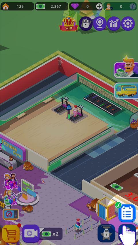 健身俱樂(lè)部大亨(Fitness Club Tycoon)漢化版