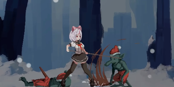 白毛少女大戰(zhàn)僵尸