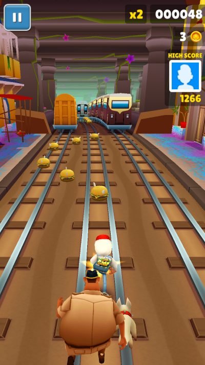 地鐵跑酷鳳靈改漢堡金幣手機版